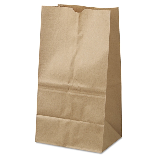 General Paper Bags, 40 lbs Cap, No 25 Squat, 8.25"Wx6.13"Dx15.88"H, Kraft, PK500 18428 - main